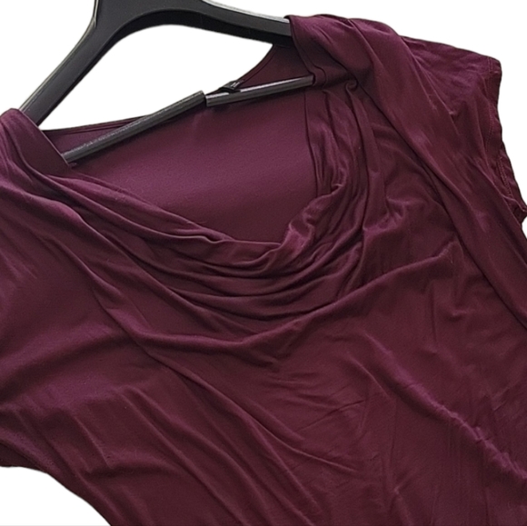 Boss by Hugo Boss Plum Scoop Neck Fall/Winter Top Large - Picture 3 of 14